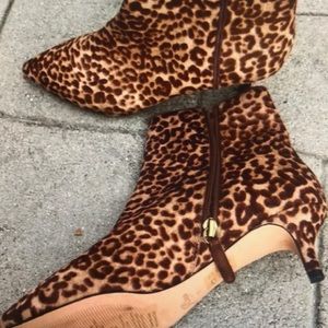 J crew leopard print boots for women’s size 7